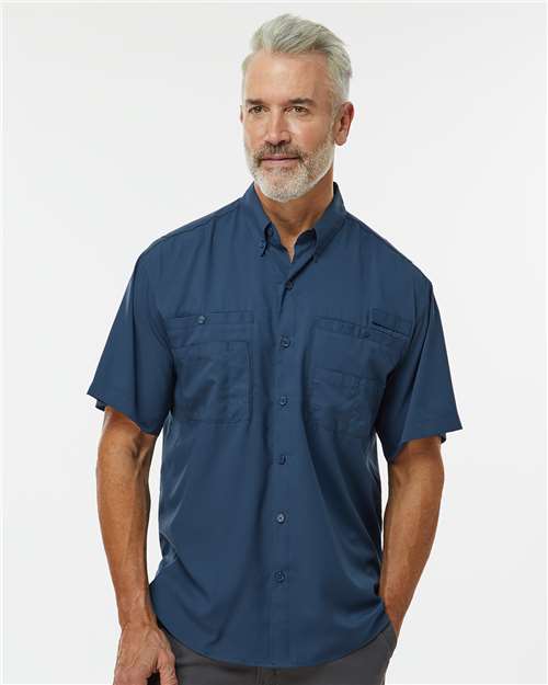 Paragon 700 Hatteras Performance Short Sleeve Fishing Shirt - Ninja Transfers