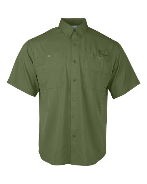 Paragon 700 Hatteras Performance Short Sleeve Fishing Shirt - Ninja Transfers