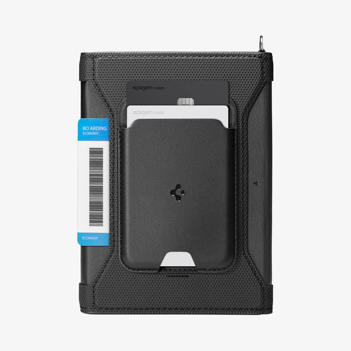 AFA11344 - Passport Holder | KD502 Black showing the front
