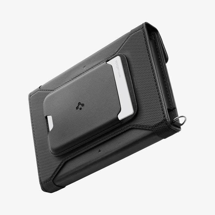 AFA11344 - Passport Holder | KD502 Black showing the back and partial side