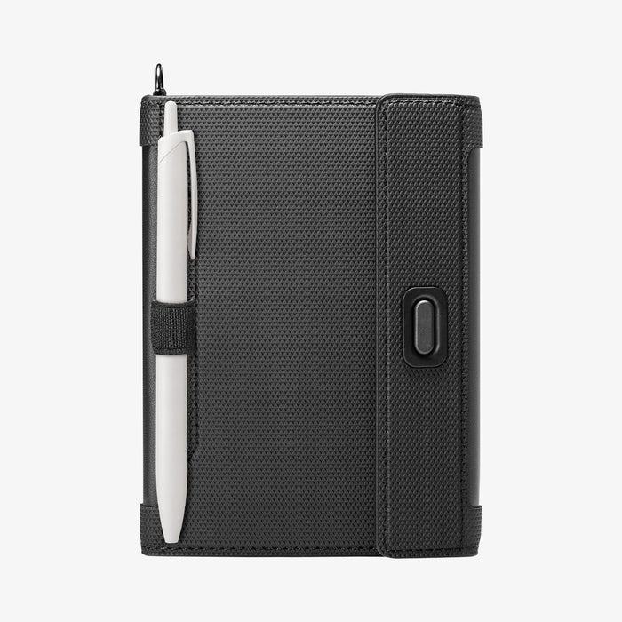AFA11344 - Passport Holder | KD502 Black showing the back and partial side