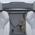 ACP11156 - Pet Car Backseat Barrier | PS200 in Black showing a dog with a backseat barrier