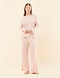 Pia Super Luxe Long Sleeve Top & Wide Leg Pant Set
