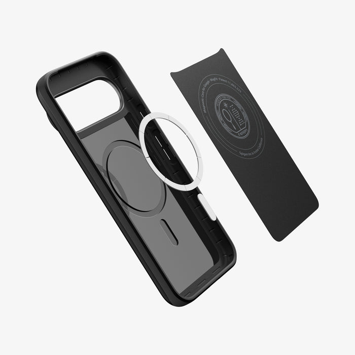 ACS09722 - Pixel 10 Pro XL Thin Fit (MagFit) in black showing the inside magnet ring layers