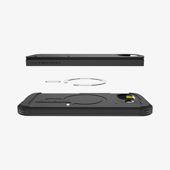 ACS11280 - Pixel 10a Tough Armor (Mag Fit) in Black showing the multiple layers of case