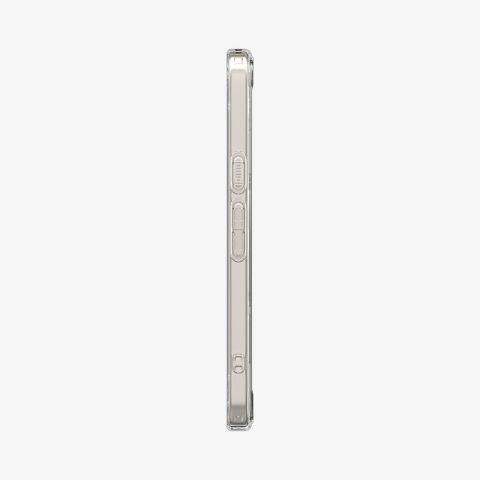 ACS11276 - Pixel 10a Ultra Hybrid Metal Ring (Mag Fit) in Clear White showing the side