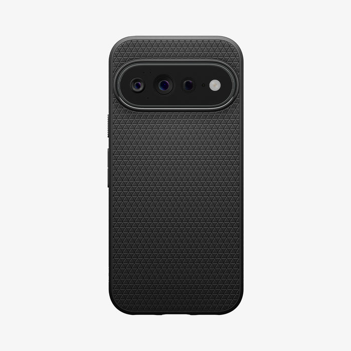 ACS11449 - Pixel 11 Pro XL Liquid Air (Mag Fit) Matte Black case featuring a geometric textured pattern, raised camera surround, and precise camera cutout.