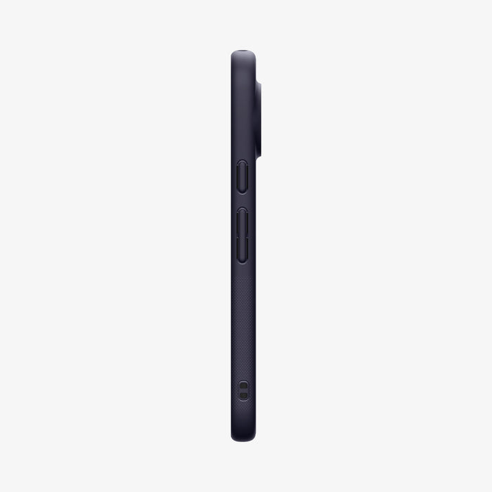 ACS11454 - Pixel 11 Pro XL Nano Pop (Mag Fit) Blueberry Navy side profile showing responsive button covers, textured side grips, and integrated strap hole.