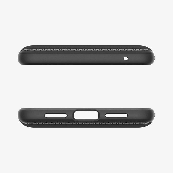 ACS06311 - Pixel 8 Pro Case Liquid Air in Matte Black showing the top and bottom