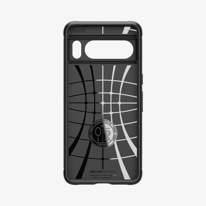 ACS06314 - Pixel 8 Pro Case Rugged Armor in matte black showing the inside of case