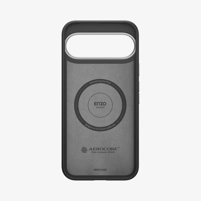 ACS07734 - Pixel 9 Pro XL Case Enzo Aramid in Matte Black showing the inner case