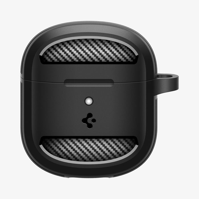 ACS09480 - Pixel Buds 2a Case Rugged Armor in black showing the front