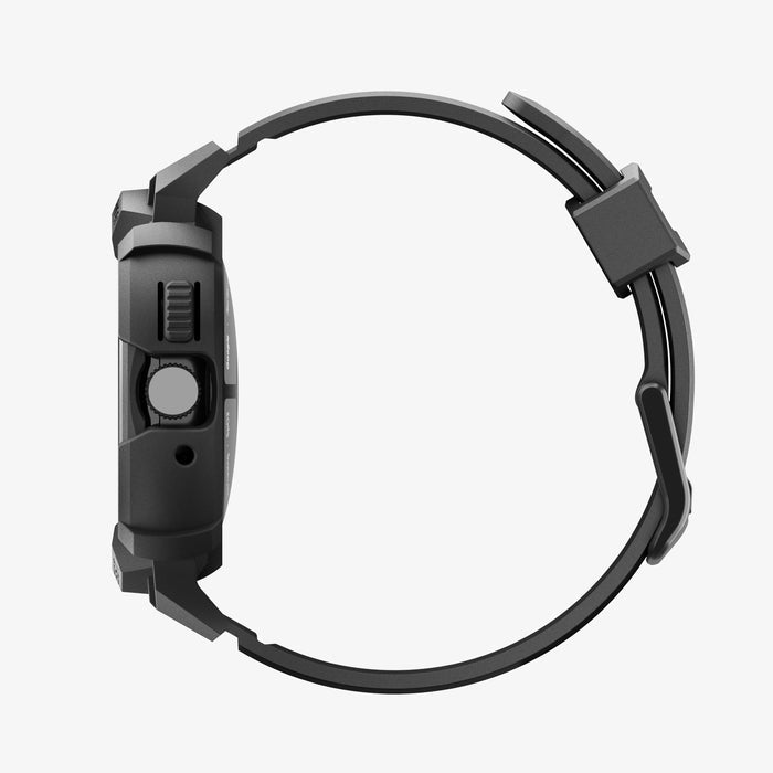 ACS11223 - Pixel Watch 4 (45mm) Band Rugged Armor Pro in black showing the side