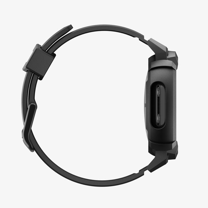 ACS11223 - Pixel Watch 4 (45mm) Band Rugged Armor Pro in black showing the side