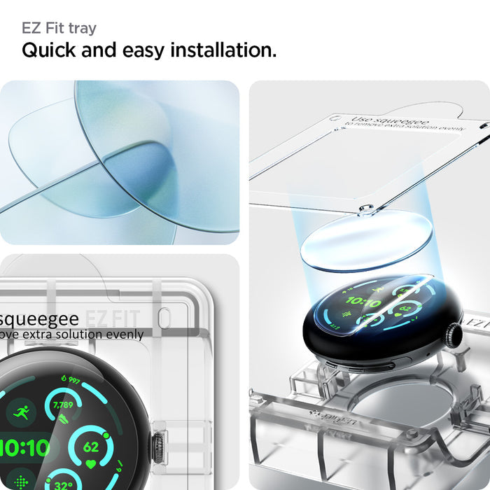 AFL08525 - Pixel Watch 3 (45mm) EliteShield EZ Fit in Clear EZ fit tray quick and easy installation.