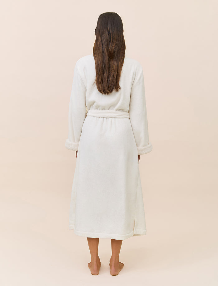 Plush Sherpa Robe & Sleep Mask
