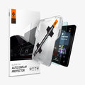 AGL04578 - Polestar 2 Screen Protector EZ FIT GLAS.tR Anti-Glare showing the touch screen display, screen protector, ez fit tray and packaging