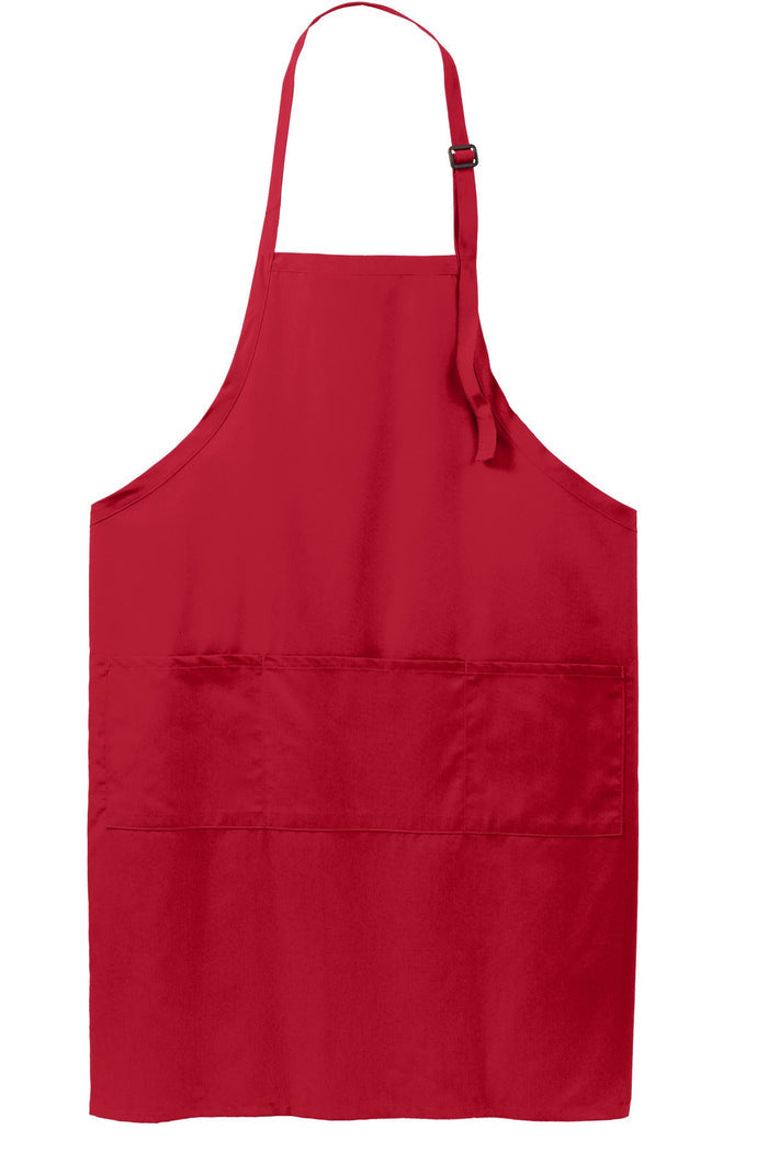 Port Authority A700 Easy Care Extra Long Bib Apron with Stain Release