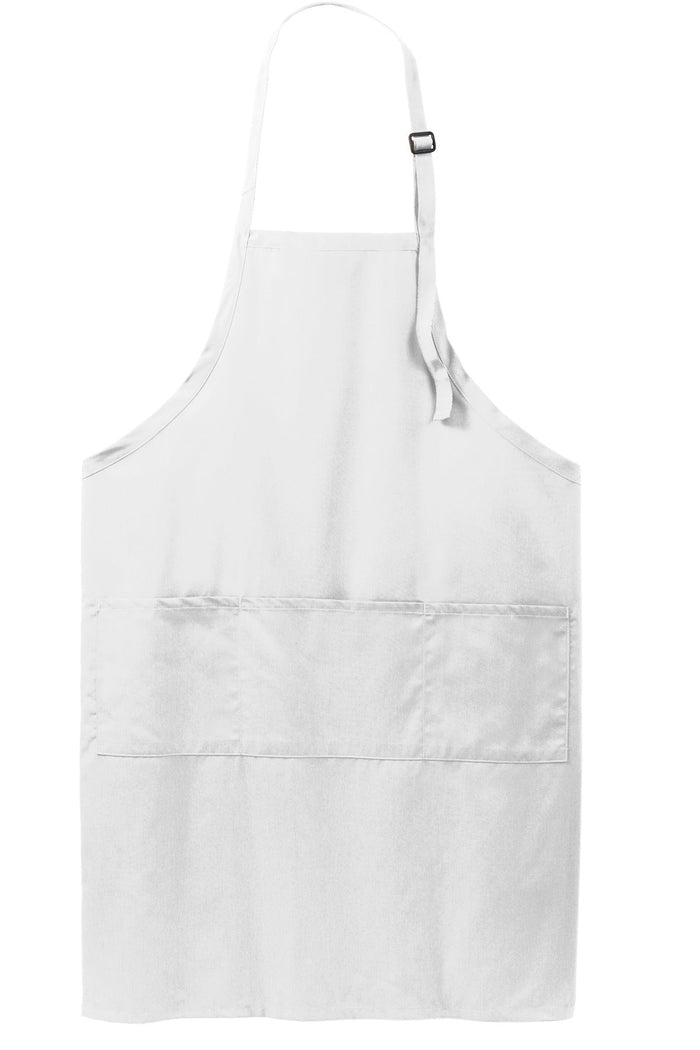 Port Authority A700 Easy Care Extra Long Bib Apron with Stain Release