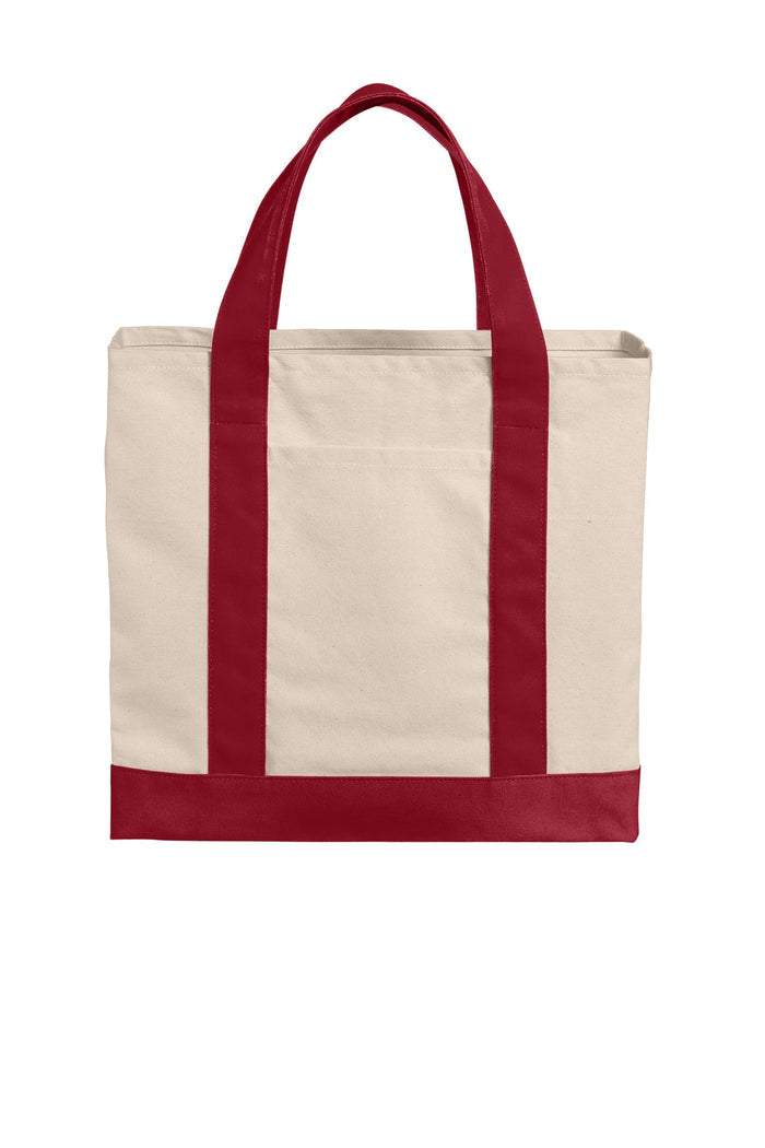 Port Authority BG429 Cotton Canvas Two-Tone Tote