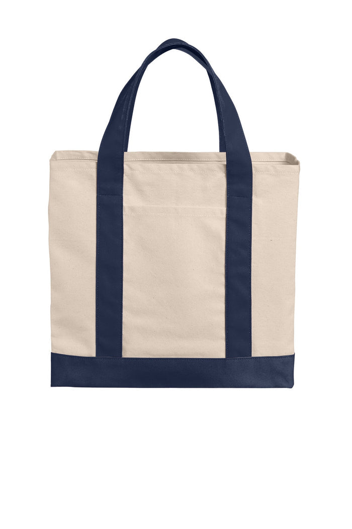 Port Authority BG429 Cotton Canvas Two-Tone Tote
