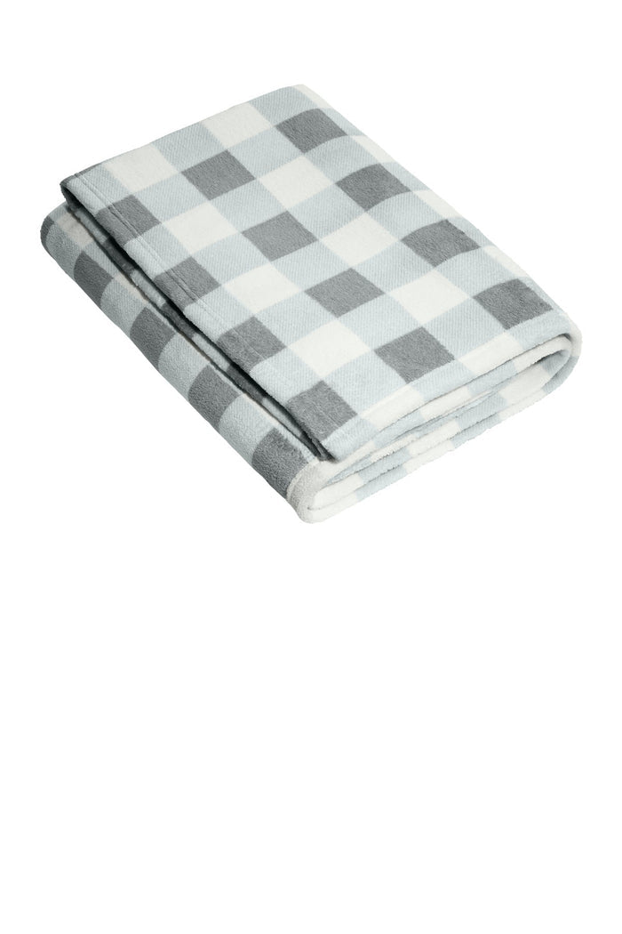 Marshmallow/ Monument Grey Check / OSFA