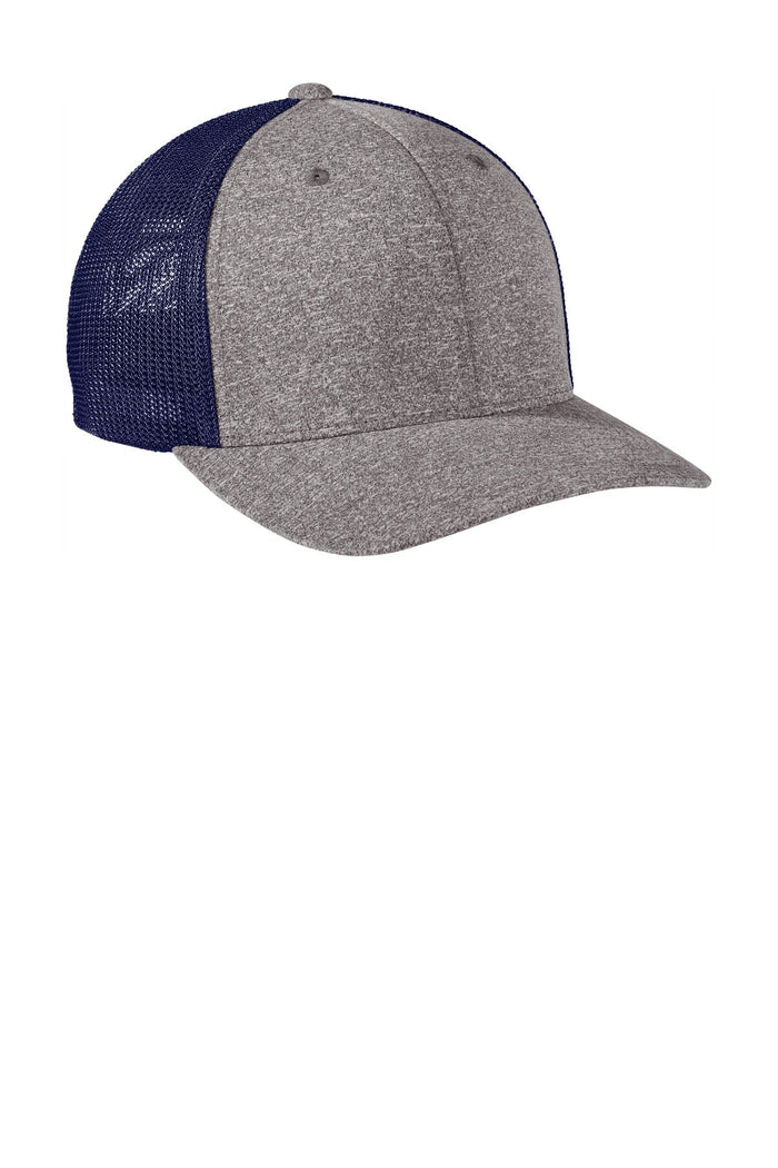 Port Authority C302 Flexfit  Melange Mesh Back Trucker Cap
