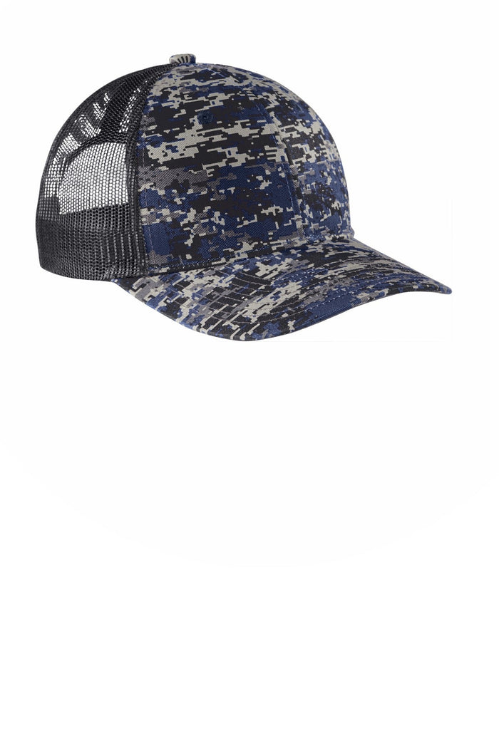 Port Authority C404 Digi Camo Snapback Trucker Cap