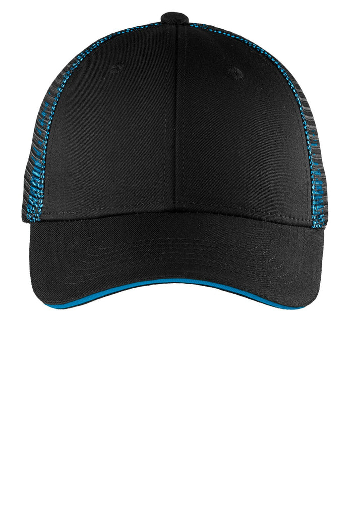 Port Authority C818 Double Mesh Snapback Sandwich Bill Cap