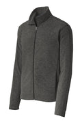 Port Authority F235 Heather Microfleece Full-Zip Jacket