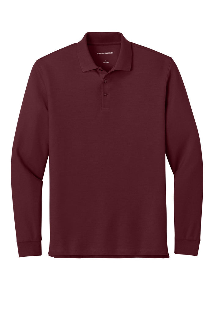 Port Authority K200LS Wearever Signature Pique Long Sleeve Polo