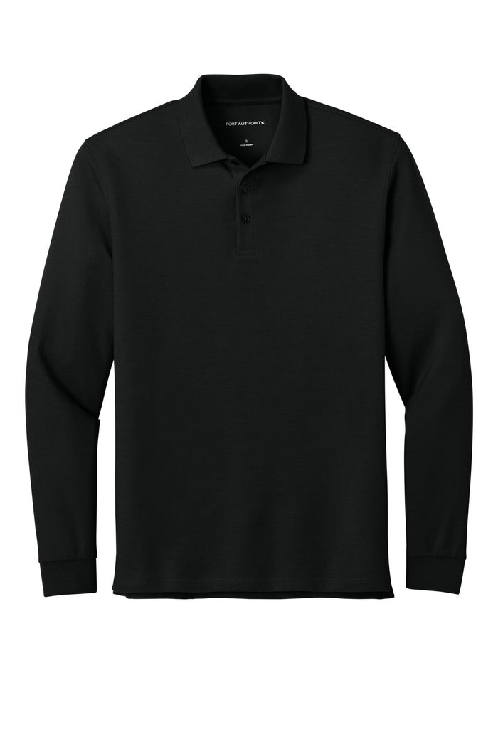 Port Authority K200LS Wearever Signature Pique Long Sleeve Polo
