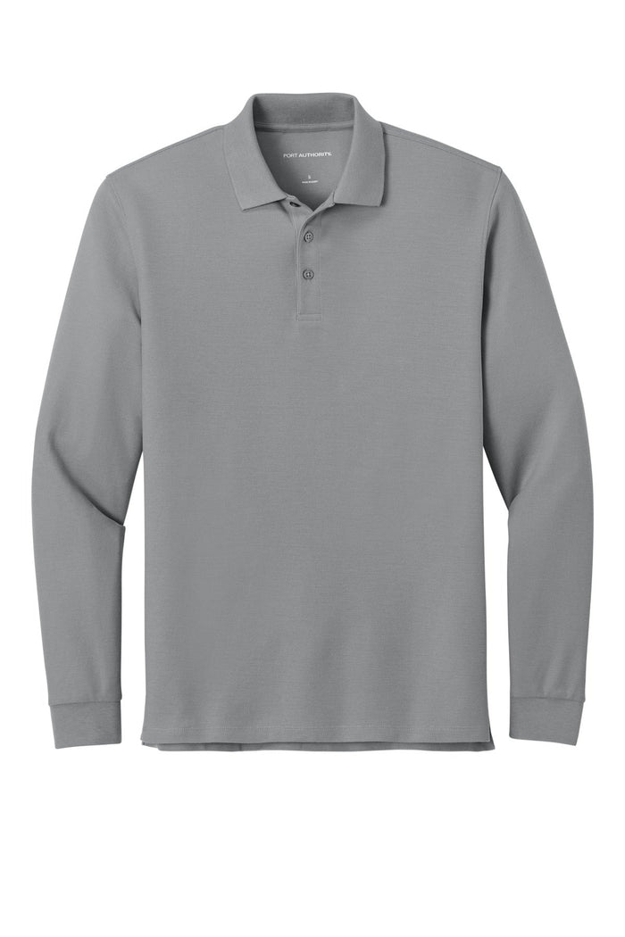 Port Authority K200LS Wearever Signature Pique Long Sleeve Polo