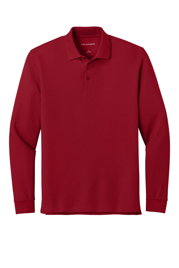 Port Authority K200LS Wearever Signature Pique Long Sleeve Polo