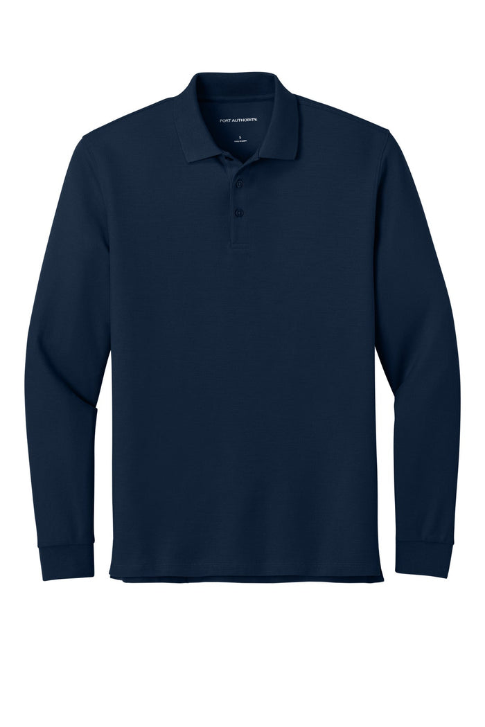 Port Authority K200LS Wearever Signature Pique Long Sleeve Polo