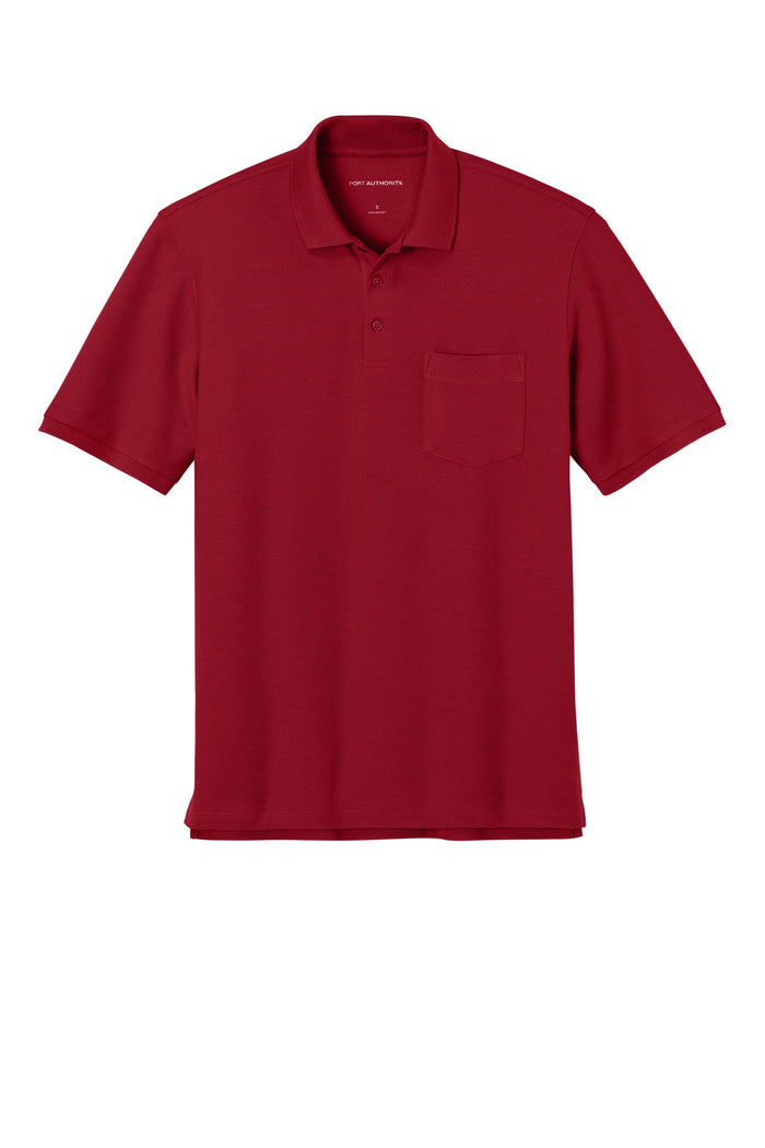 Port Authority K200P Wearever Signature Pique Pocket Polo