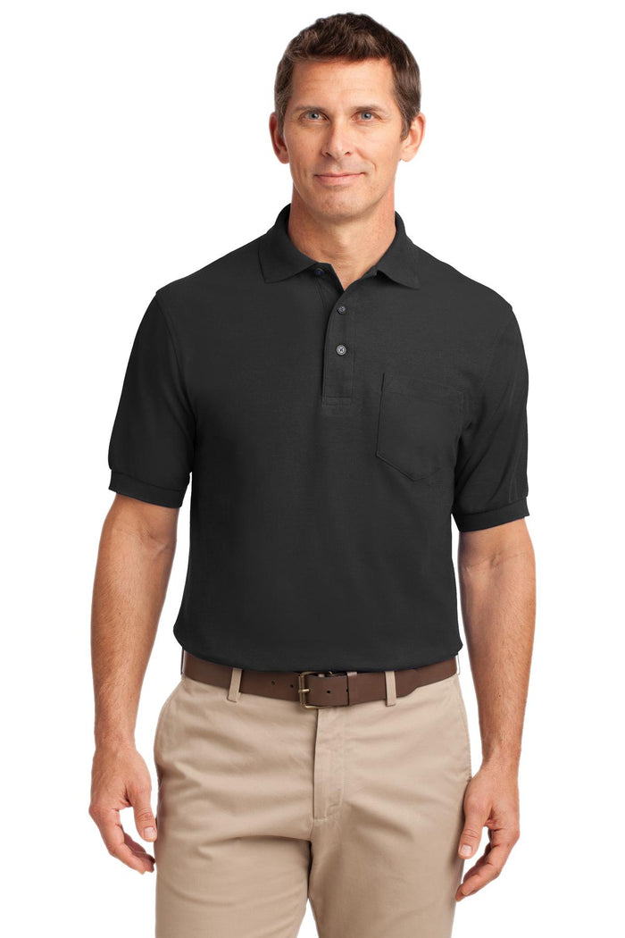 Port Authority K500P Silk Touch Polo with Pocket