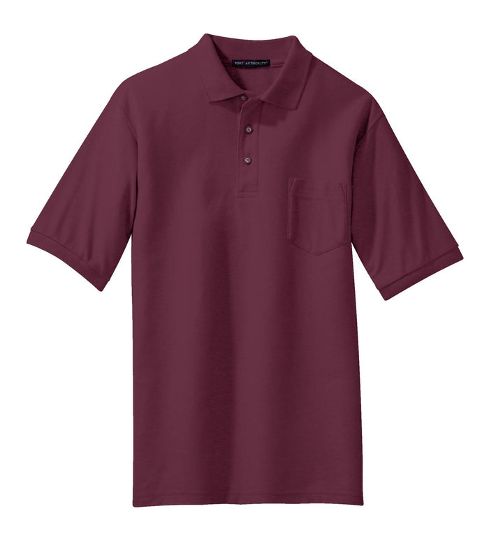 Port Authority K500P Silk Touch Polo with Pocket
