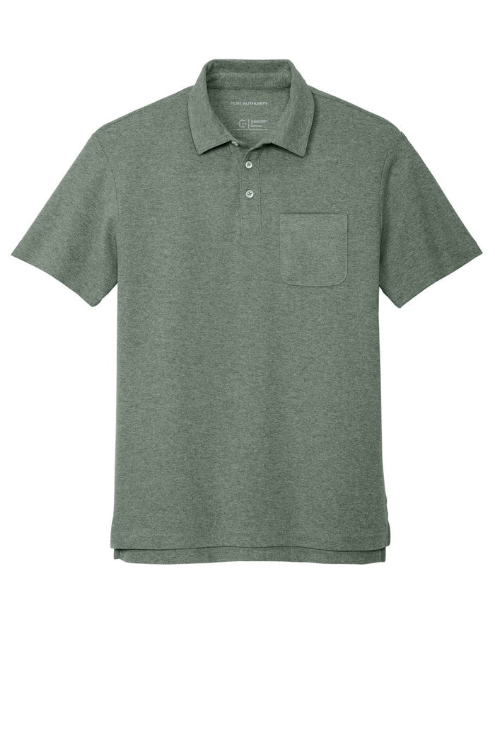 Port Authority K868 C-FREE Cotton Blend Pique Pocket Polo