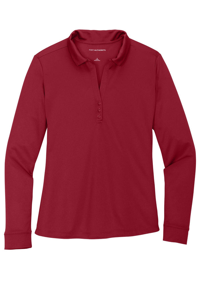 Port Authority L540LS Women's Silk Touch   Performance Long Sleeve Polo