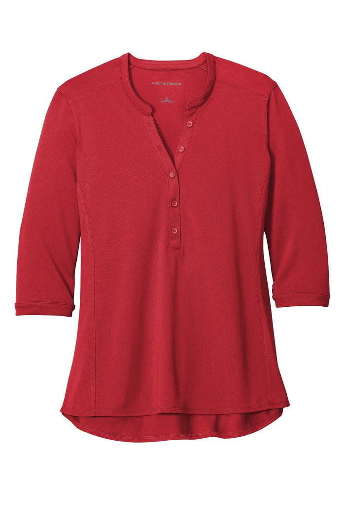 Port Authority LK750 Women's UV Choice Pique Henley