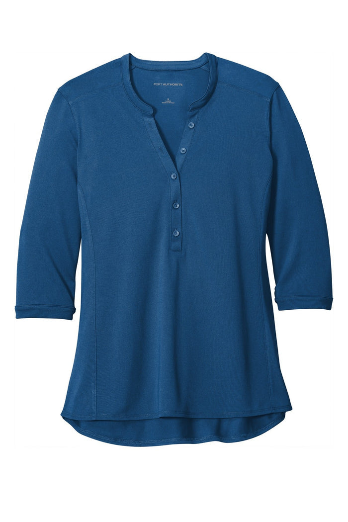 Port Authority LK750 Women's UV Choice Pique Henley