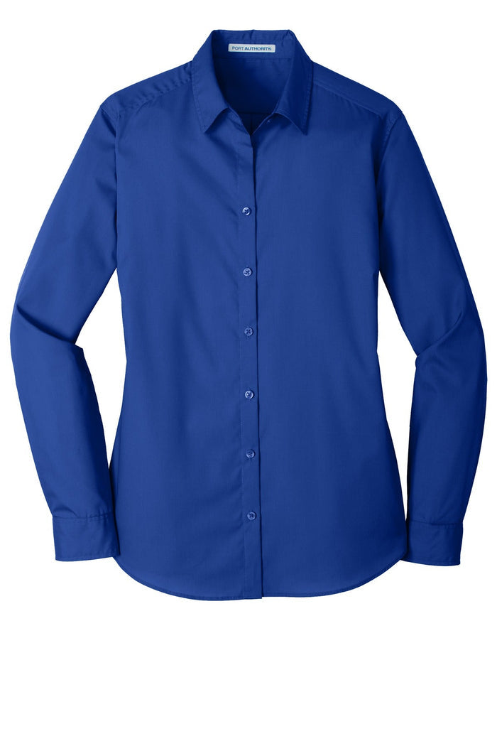 Port Authority LW100 Women's Long Sleeve Carefree Poplin Shirt