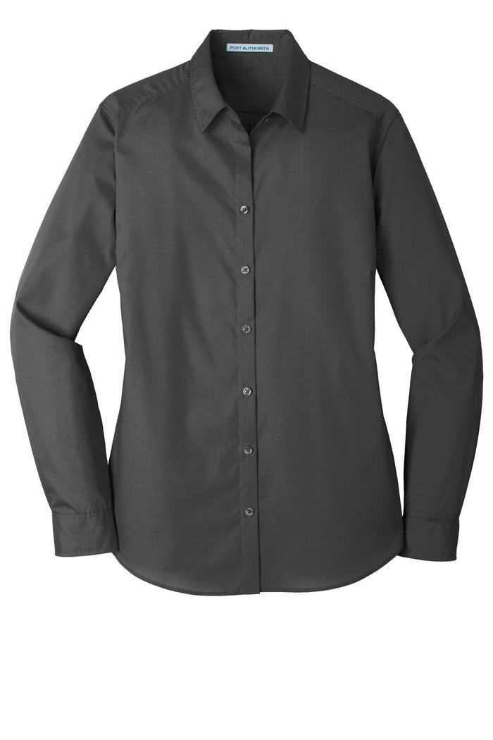 Port Authority LW100 Women's Long Sleeve Carefree Poplin Shirt