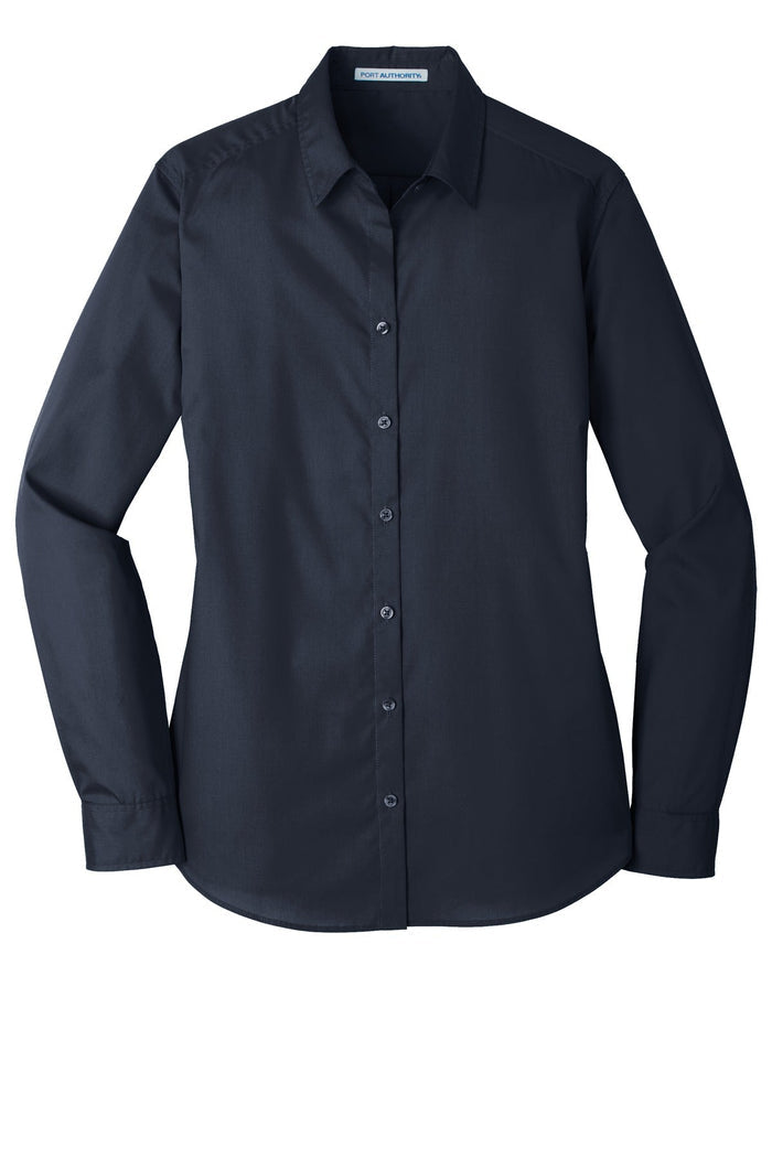 Port Authority LW100 Women's Long Sleeve Carefree Poplin Shirt