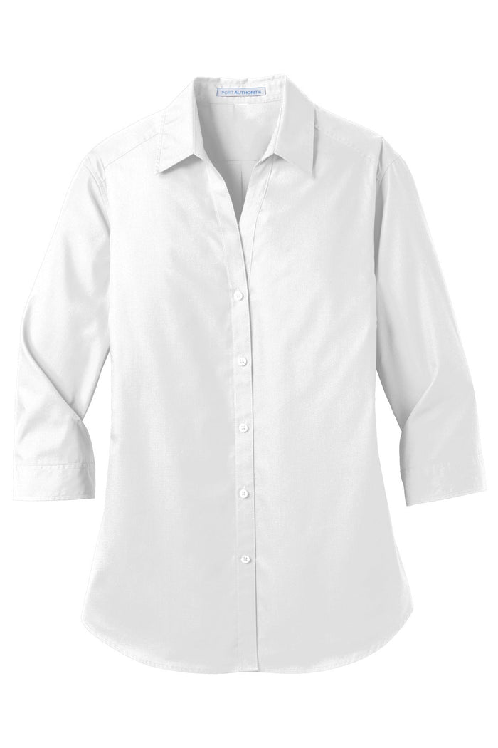 Port Authority LW102 Women's 3/4-Sleeve Carefree Poplin Shirt