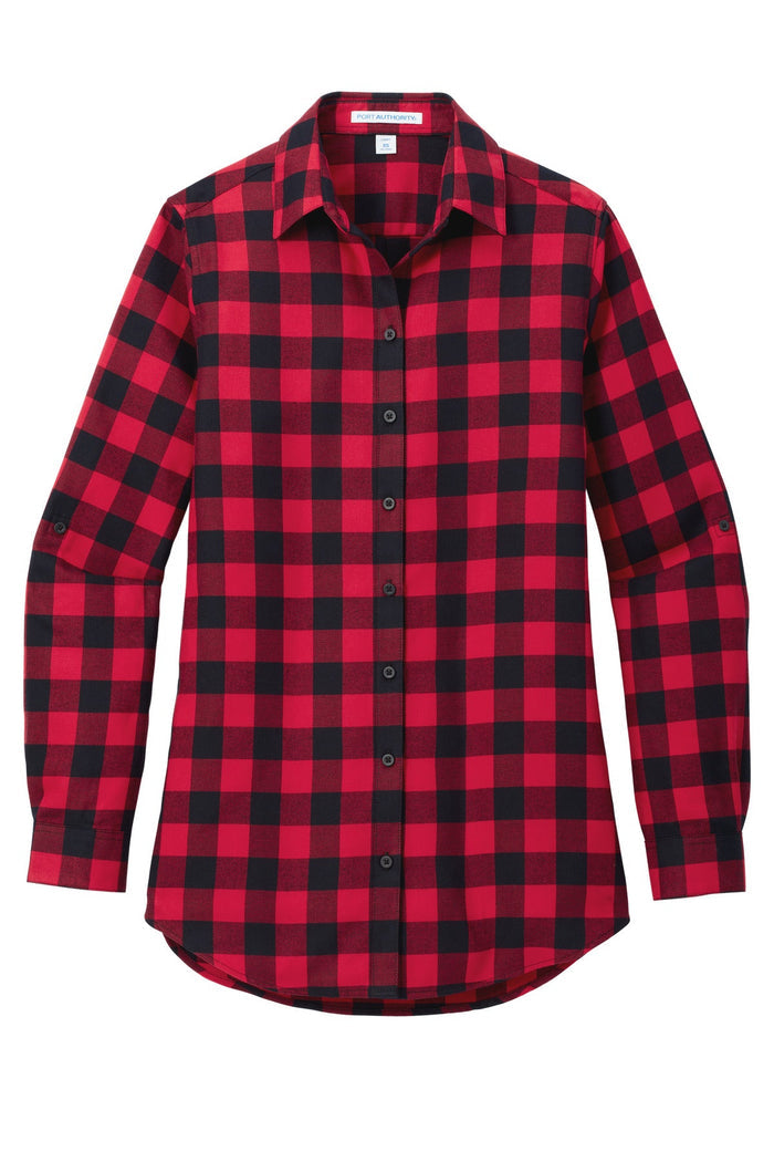 Port Authority LW668 Women's Plaid Flannel Tunic