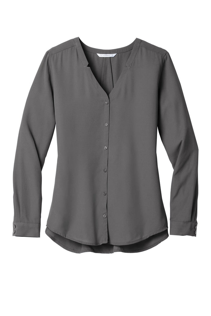 Port Authority LW700 Women's Long Sleeve Button-Front Blouse