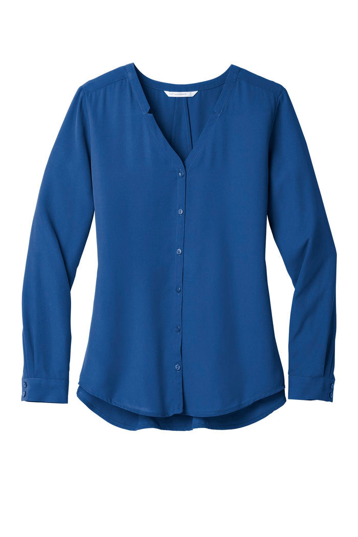 Port Authority LW700 Women's Long Sleeve Button-Front Blouse