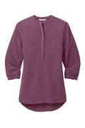 Port Authority LW713 Women's 3/4-Sleeve Textured Crepe Tunic